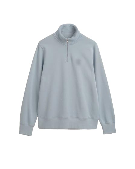 FN3 Half Zipper Men's Sweatshirt || Polyester Blend Modern Fit Hoodie || Unisex Sweatshirt Sky (X_Large) - Image 5