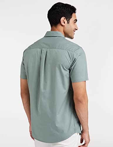Symbol Men's Solid Regular Fit Casual Shirt (AZ-SY-RR-12A(HS)_Granite Green M) - Image 9