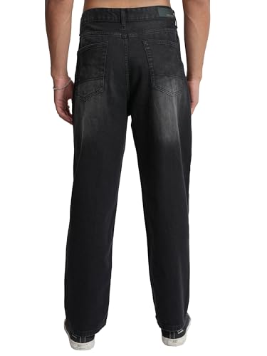 Highlander Men's Loose Jeans (PHJN000007_Black_M) - Image 7