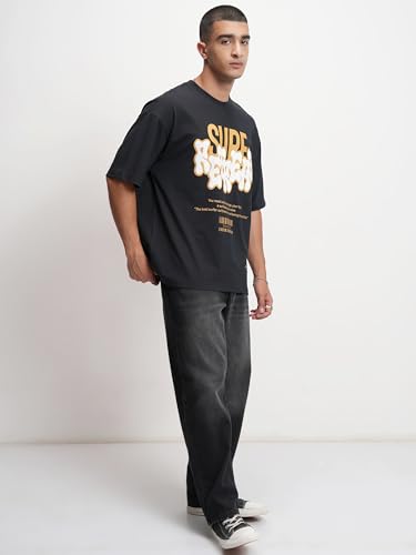 Highlander Men's Loose Jeans (PHJN000007_Black_M) - Image 8