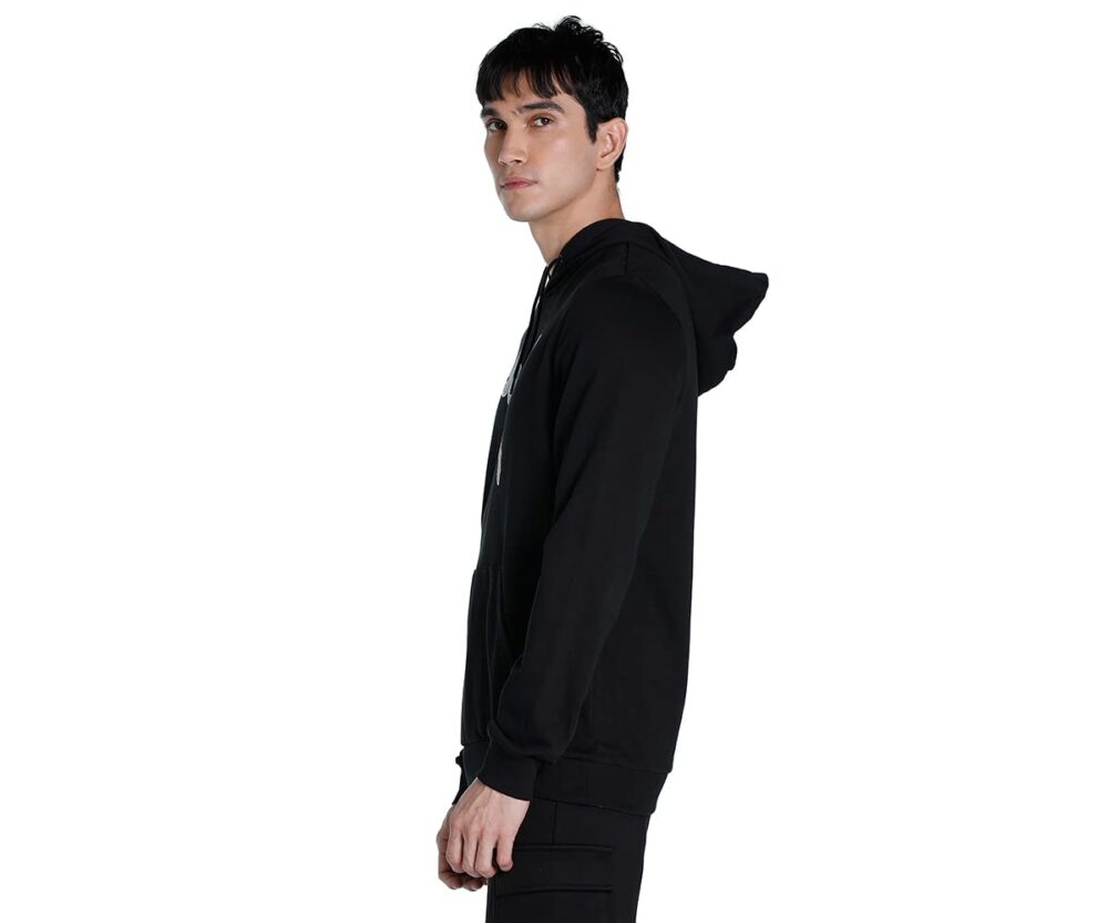 Puma Men's Cotton Regular Hooded Neck Sweatshirt (67029201_Black_X-Large) - Image 5