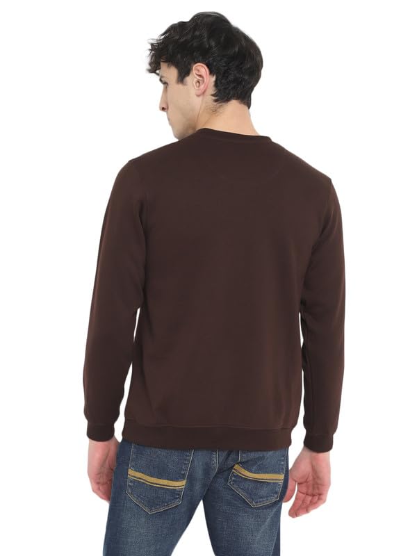AMERICAN CREW Round Neck Sweatshirt for Men (AC1377-M_Chocolate Plum) - Image 7