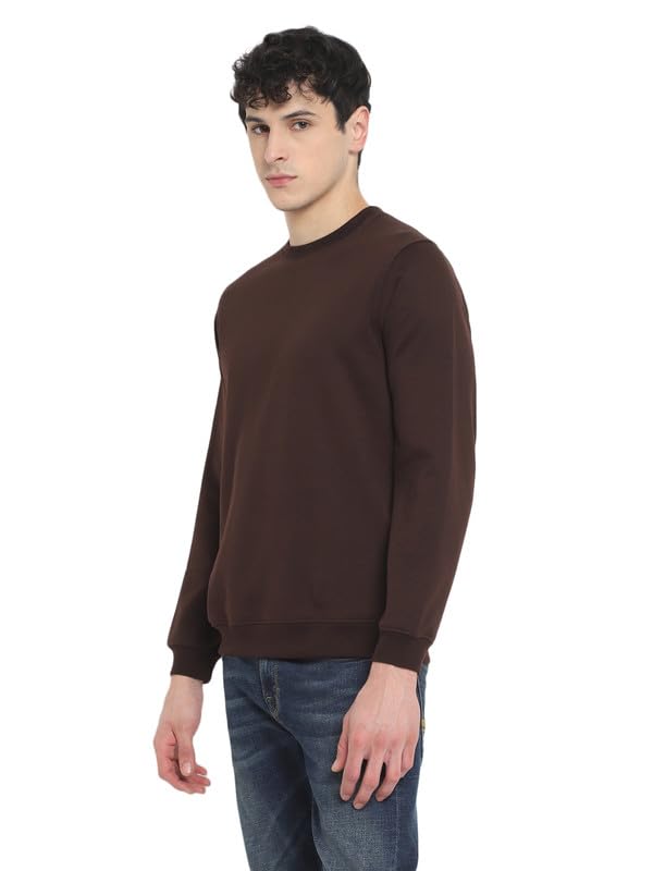 AMERICAN CREW Round Neck Sweatshirt for Men (AC1377-M_Chocolate Plum) - Image 6