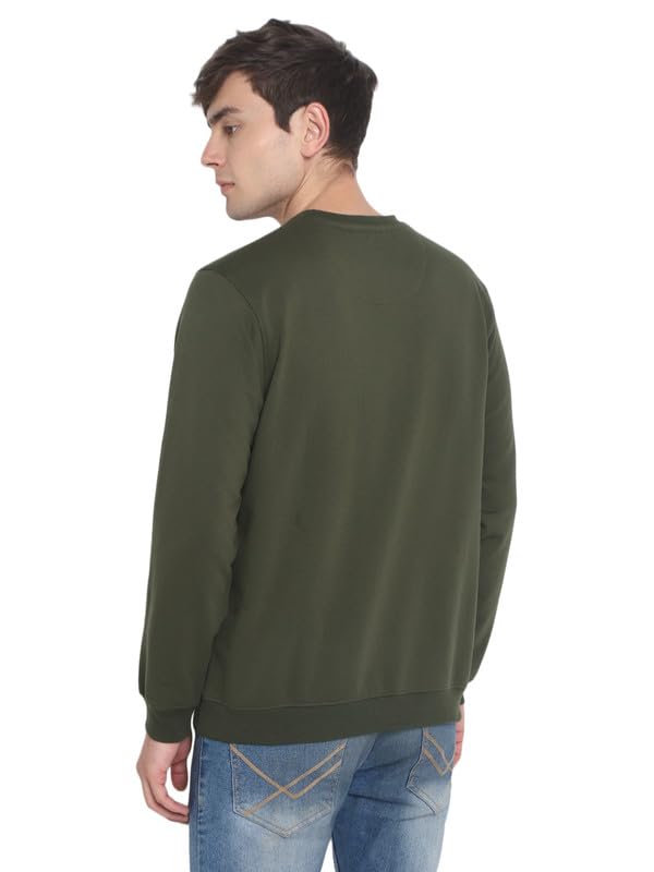 Aventura Outfitters Round Neck Sweatshirt for Men (AO1373-3XL_Dark Olive) - Image 8