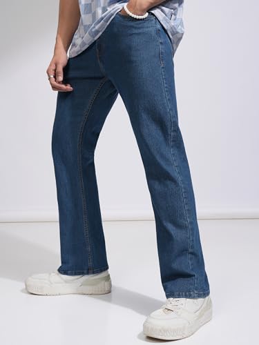 Highlander Men's Regular Fit Jeans (PHJN000281_Light Blue_L) - Image 3