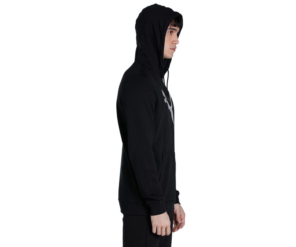 Puma Men's Cotton Regular Hooded Neck Sweatshirt (67029201_Black_X-Large) - Image 4
