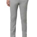 Peter England Men's Mid Rise Skinny Pants (PCTFSSKBF58534_Size(96) Light Grey