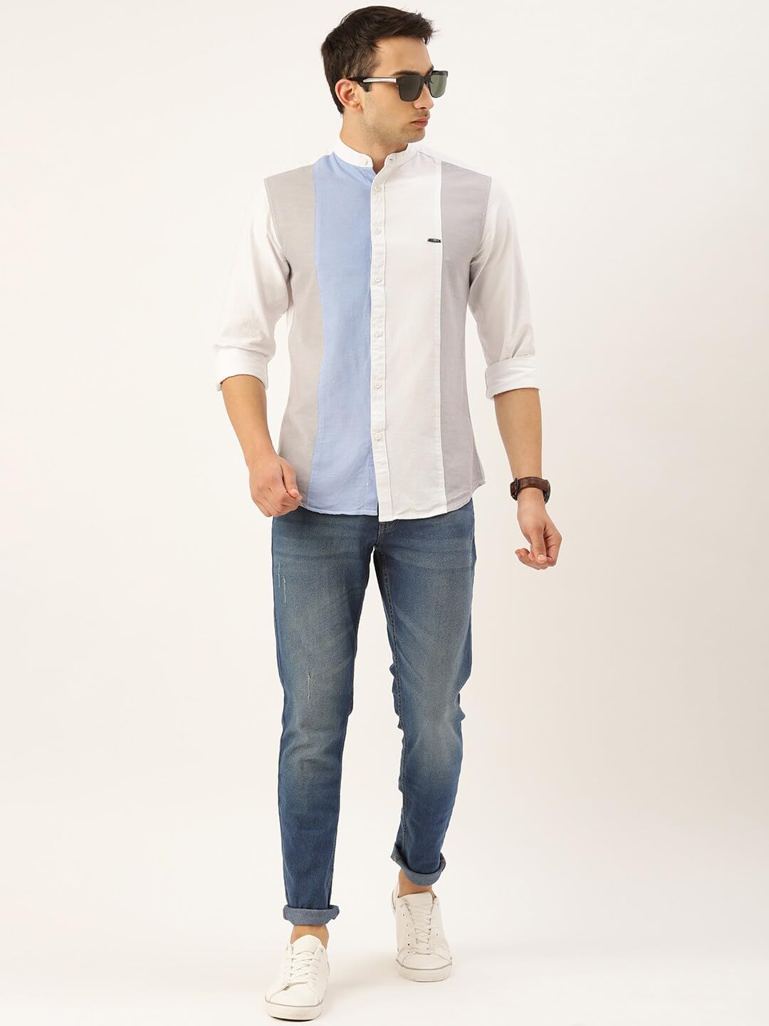 The Indian Garage Co Men's Slim Jeans (1020-DNM02-23_Blue 36) - Image 4