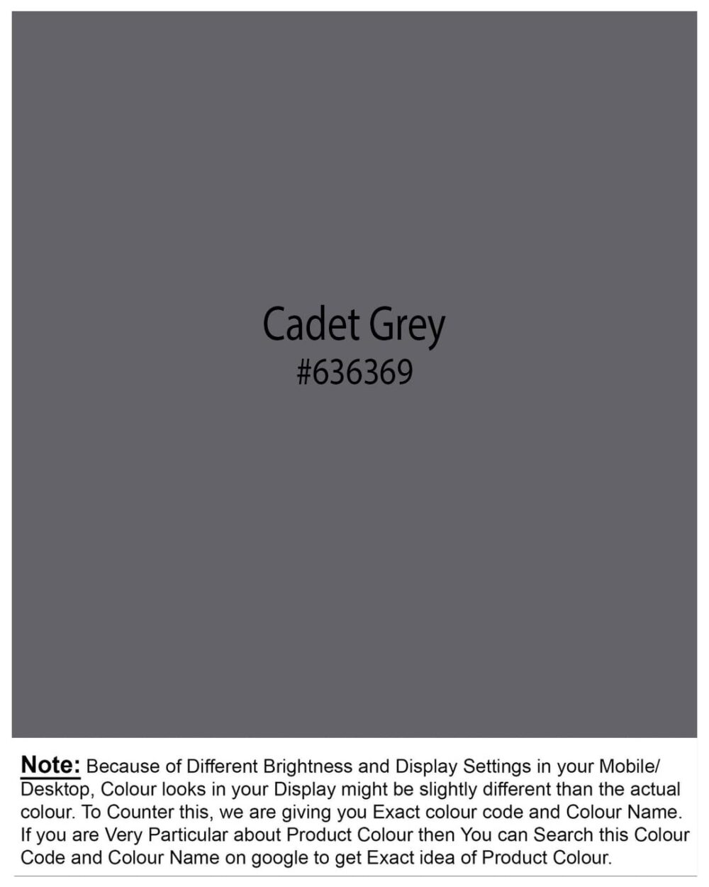 CB-COLEBROOK Men Regular Fit Solid Spread Collar Casual Shirt (Medium, Cadet Grey) - Image 3