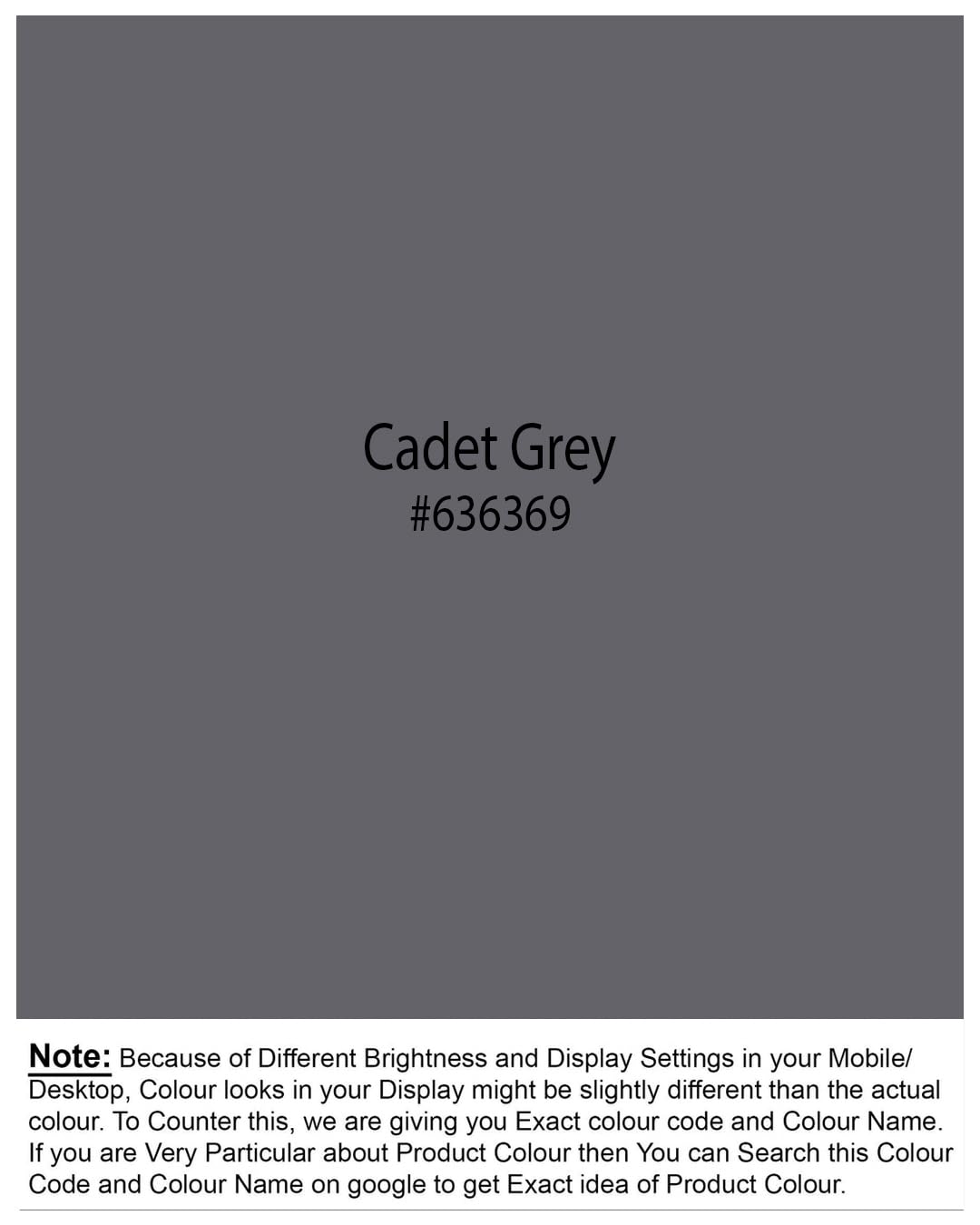 CB-COLEBROOK Men Regular Fit Solid Spread Collar Casual Shirt (Medium, Cadet Grey) - Image 3