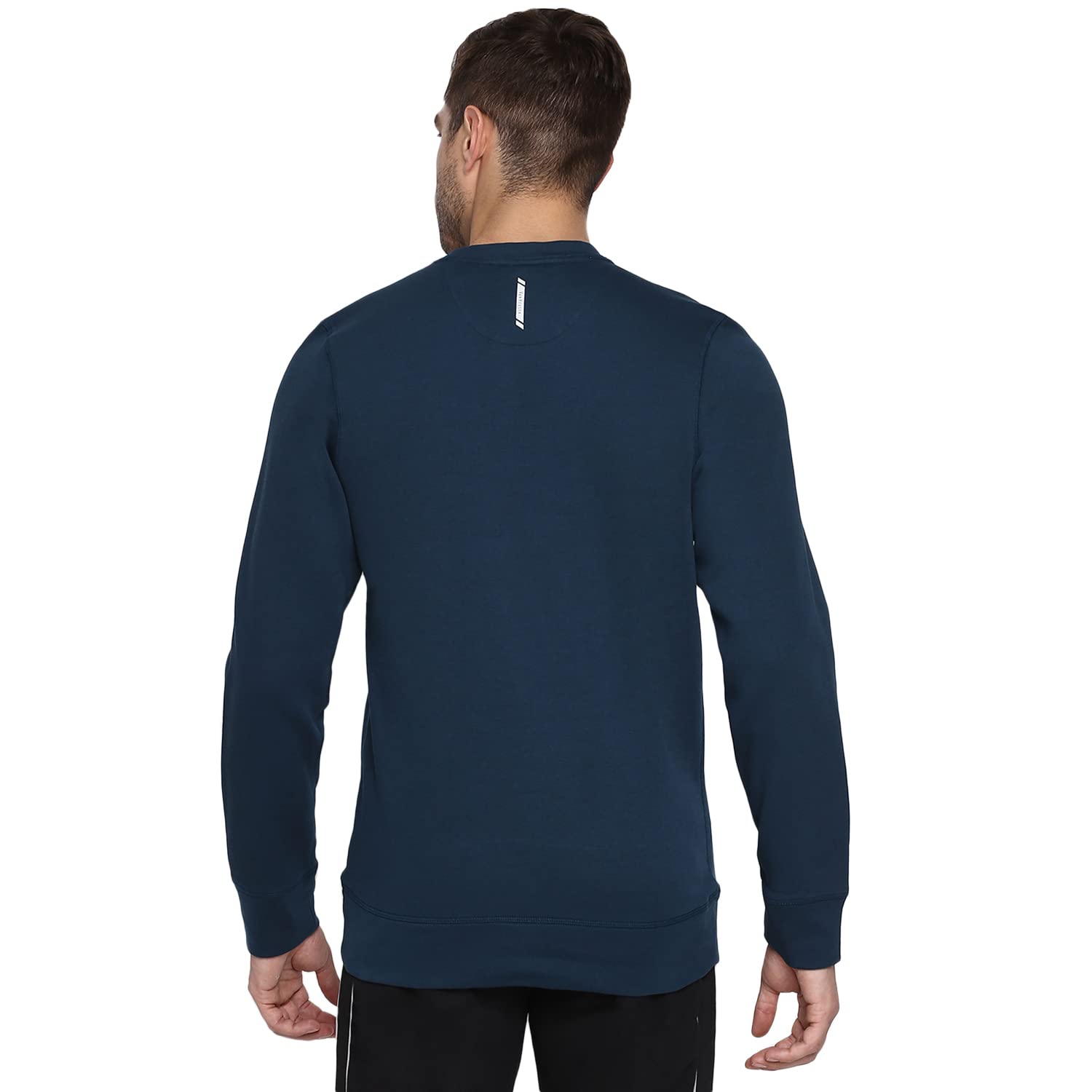 Van Heusen Men's Athleisure Ultra Soft Cotton Blend Regular Fit Sweatshirt - Crew Neck, Long Sleeve_60076_Teal_X_Large - Image 5