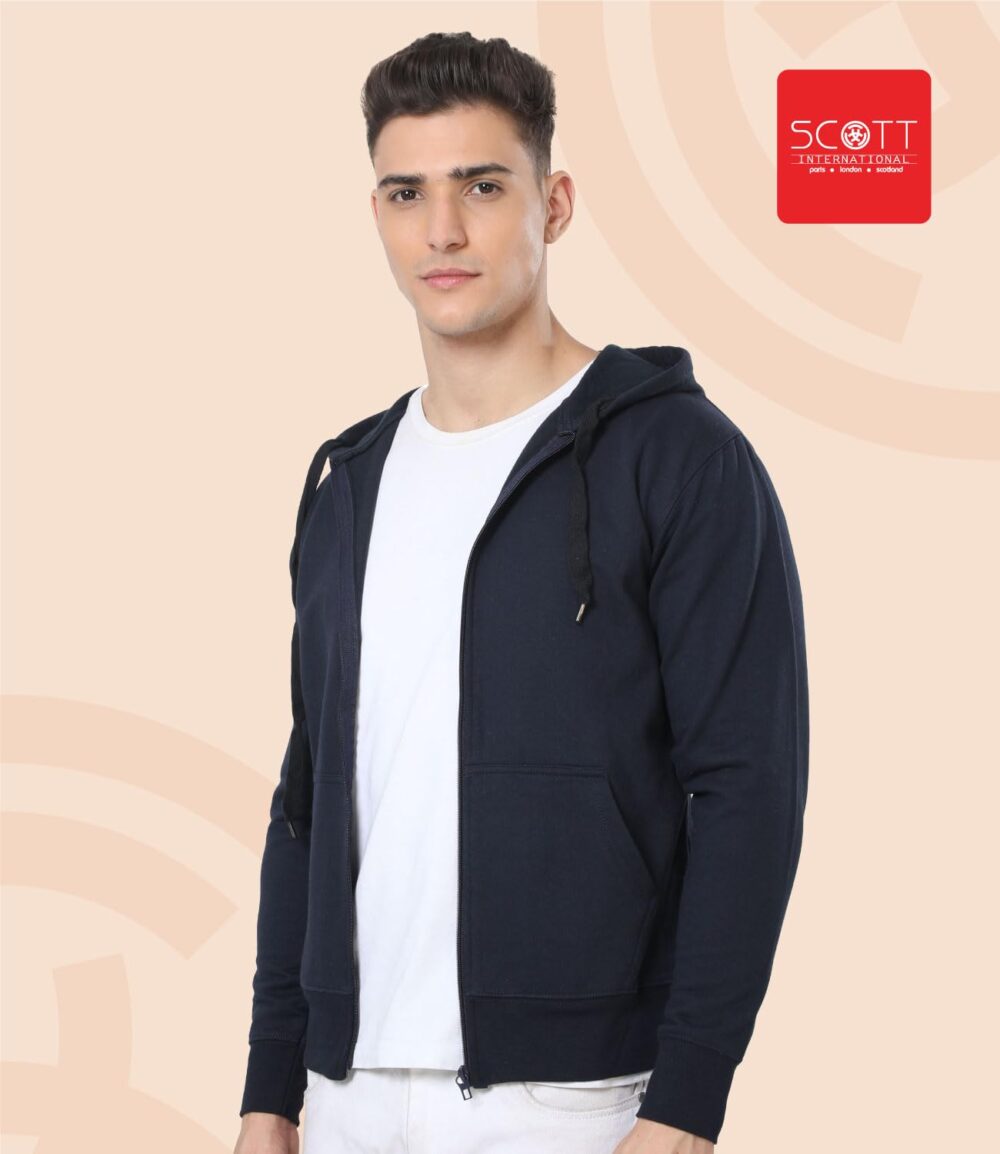 Scott International Hoodies for Men Winter jackets for men Sports Jacket Gym Jackets for men Cotton Sweatshirt with Zip Bike jackets for men Stylish Hoodie - Image 3