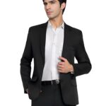 YSYB Dezines Men Blazer Versatile Blazer for Men Ideal for All Purpose be it Formal, Causal, Festival, Party and Wedding. Color Black, Size 40.
