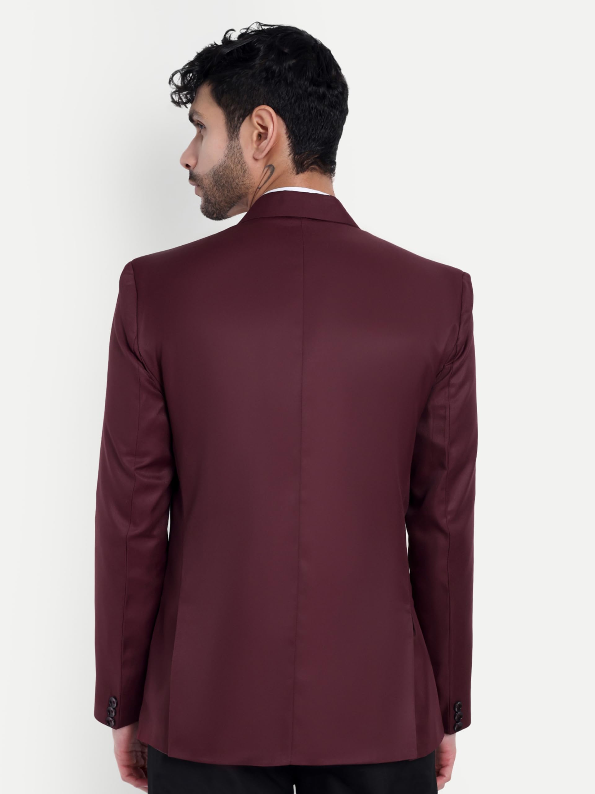 YSYB Dezines Men's Blazer: Versatile Blazer for Men Ideal for All Purpose Causal, Formal, Festival, Party and Wedding. (in, Numeric, 40, Regular, Maroon) - Image 6