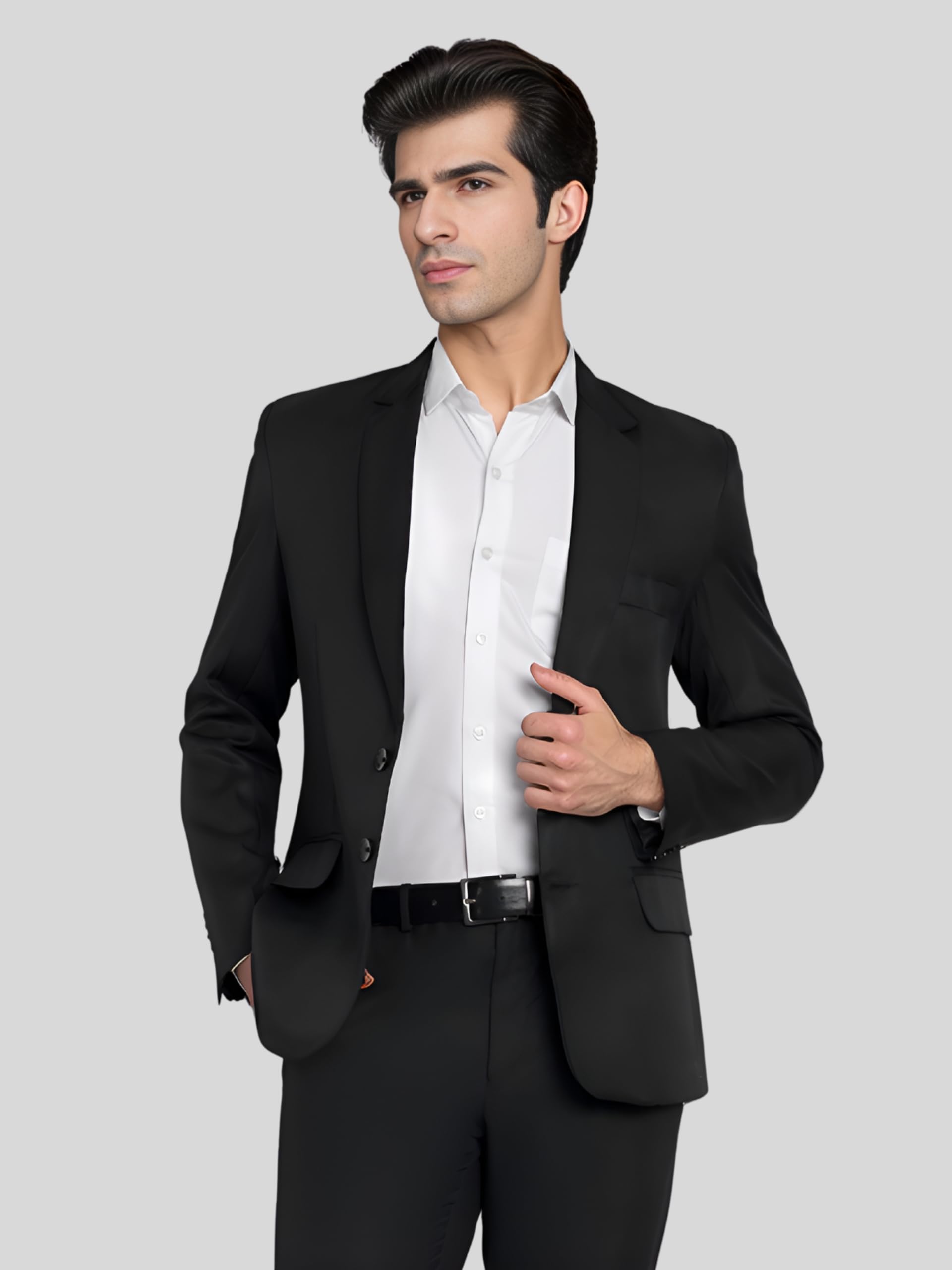YSYB Dezines Men Blazer Versatile Blazer for Men Ideal for All Purpose be it Formal, Causal, Festival, Party and Wedding. Color Black, Size 40. - Image 5