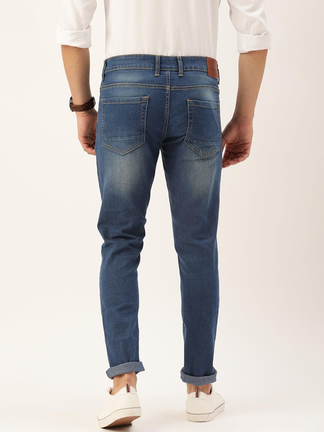 The Indian Garage Co Men's Slim Jeans (1020-DNM02-23_Blue 36) - Image 6