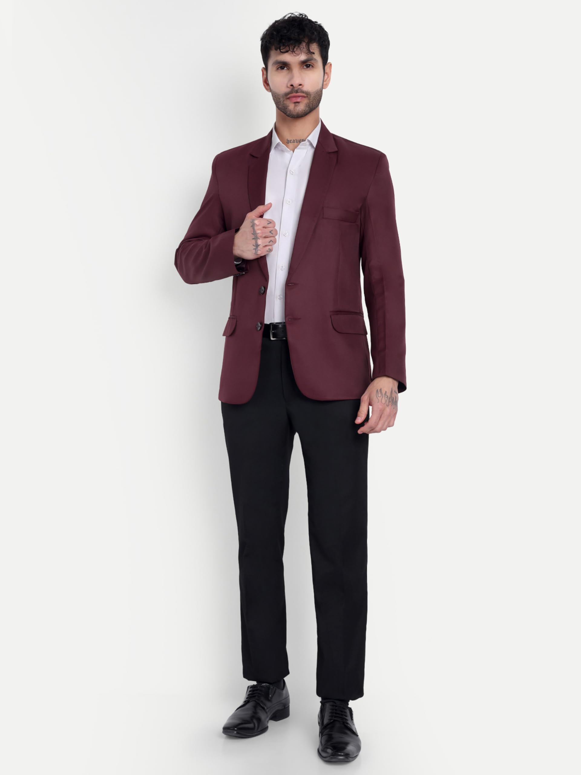 YSYB Dezines Men's Blazer: Versatile Blazer for Men Ideal for All Purpose Causal, Formal, Festival, Party and Wedding. (in, Numeric, 40, Regular, Maroon) - Image 5