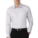 Van Heusen Men's Cotton Slim Fit Shirt (Vhsfrslbh85213_White 42)