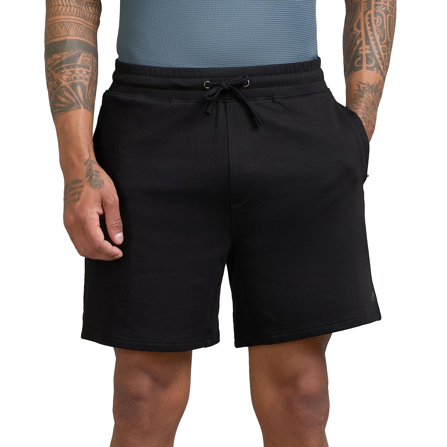 Boldfit Men's Shorts (BFTBM7013TShortsBlackXL_Black