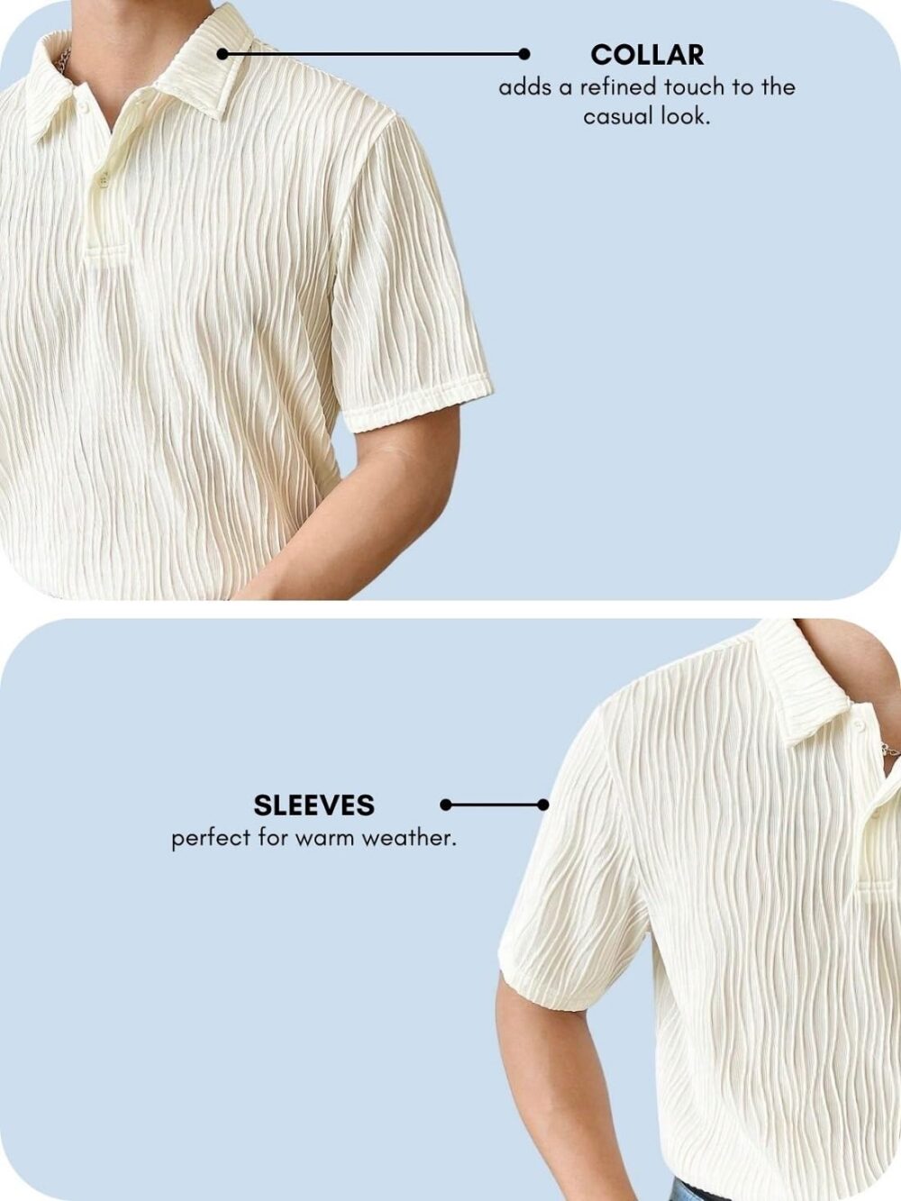 Leriya Fashion Men's Solid Oversized Fit T-Shirt (LF-MT-1077_White - Image 3