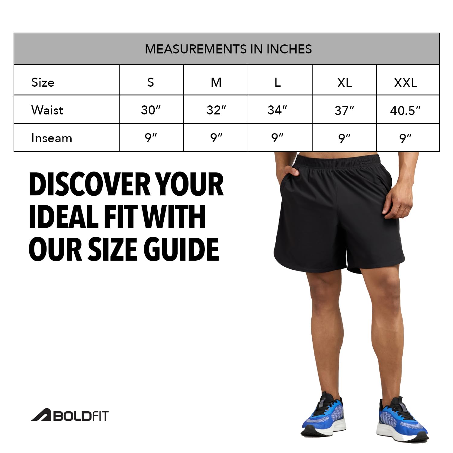 Boldfit Men's Shorts (BFTBM7013TShortsBlackXL_Black - Image 5