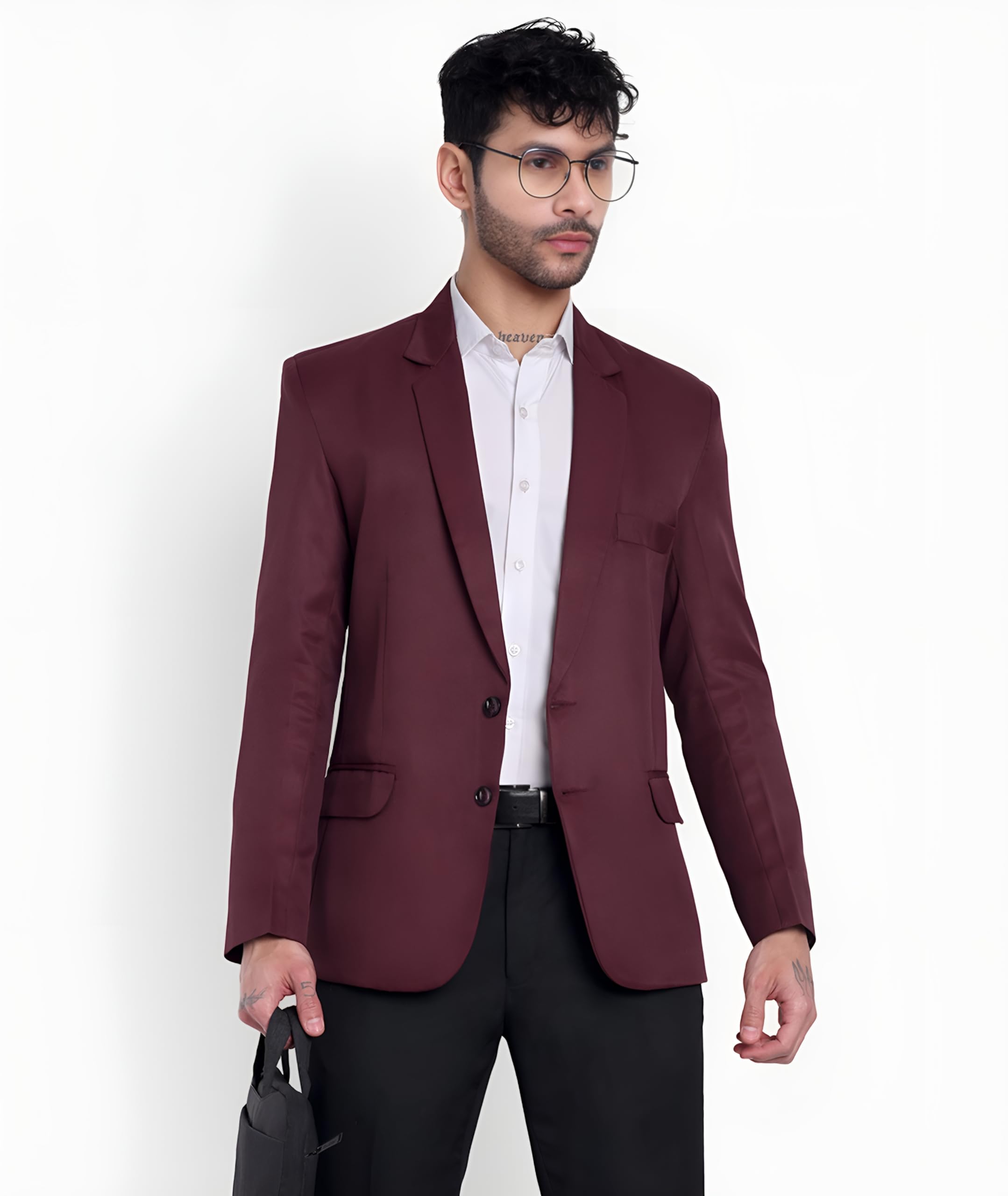 YSYB Dezines Men's Blazer: Versatile Blazer for Men Ideal for All Purpose Causal, Formal, Festival, Party and Wedding. (in, Numeric, 40, Regular, Maroon) - Image 9