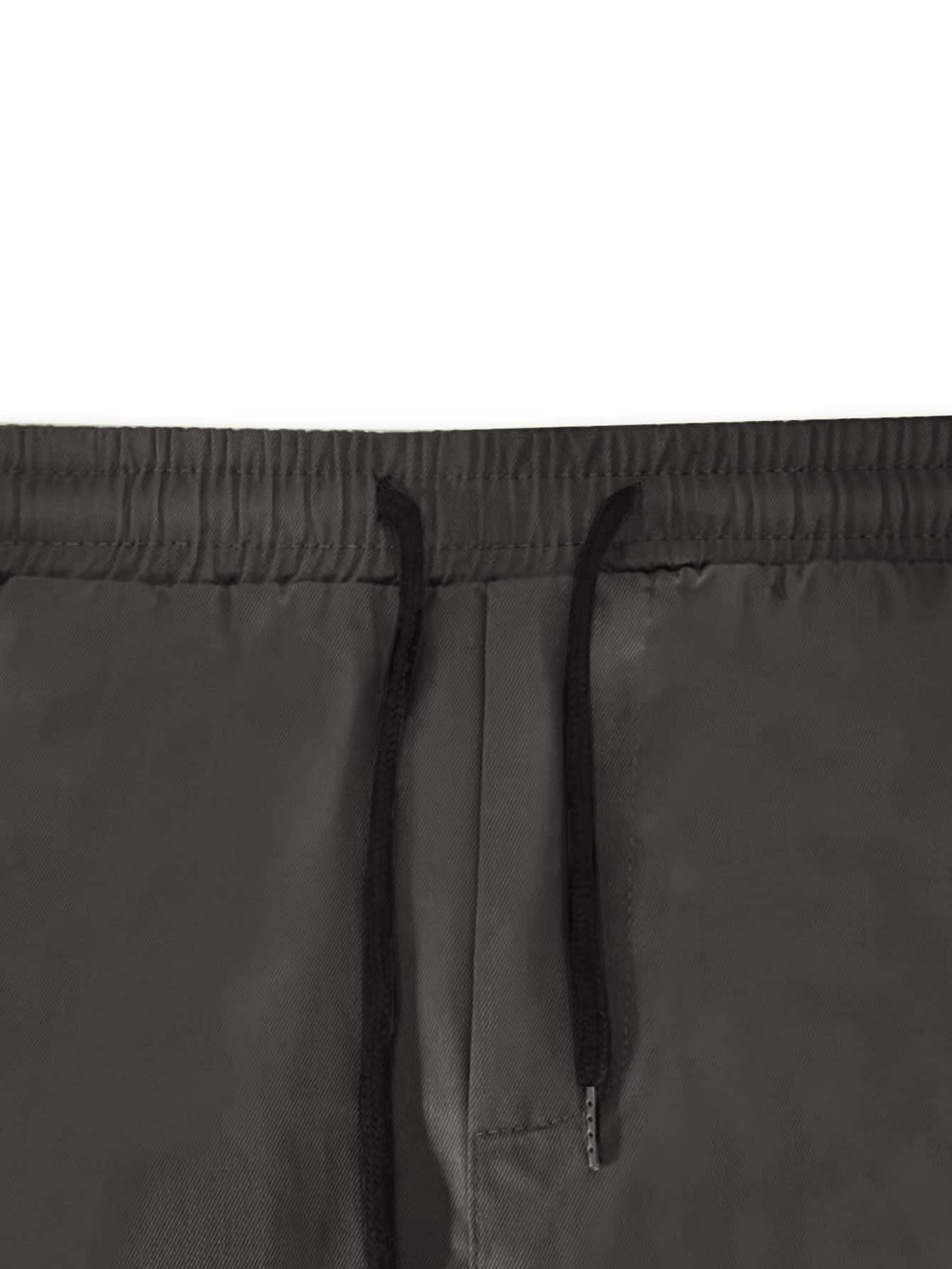 GRECIILOOKS Regular Fit Cotton Mid Rise Trousers Baggy Pants Cargos for Men (GL-TP-1049_Grey_Large) - Image 3