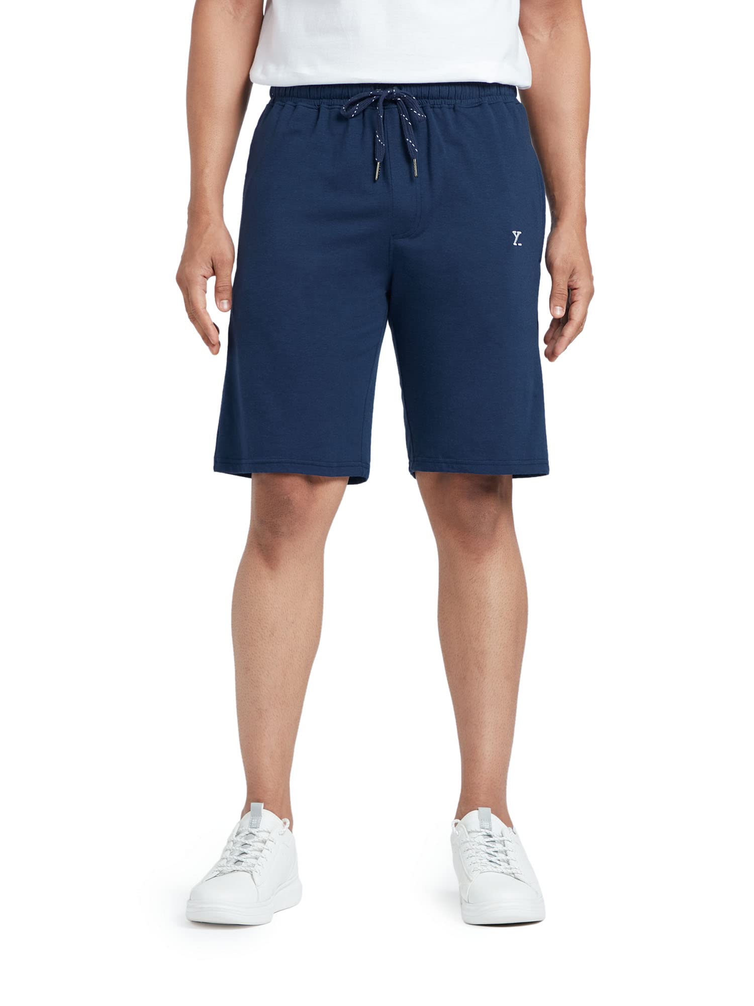 XYXX Men Cotton Rich Shorts, Regular Fit, Solid, Pack of 1, XYSHT03XL, Estate Blue, XL - Image 8