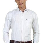 Allen Solly Men's Cotton Slim Fit Shirt (ASSFQSPP195645_White, 42