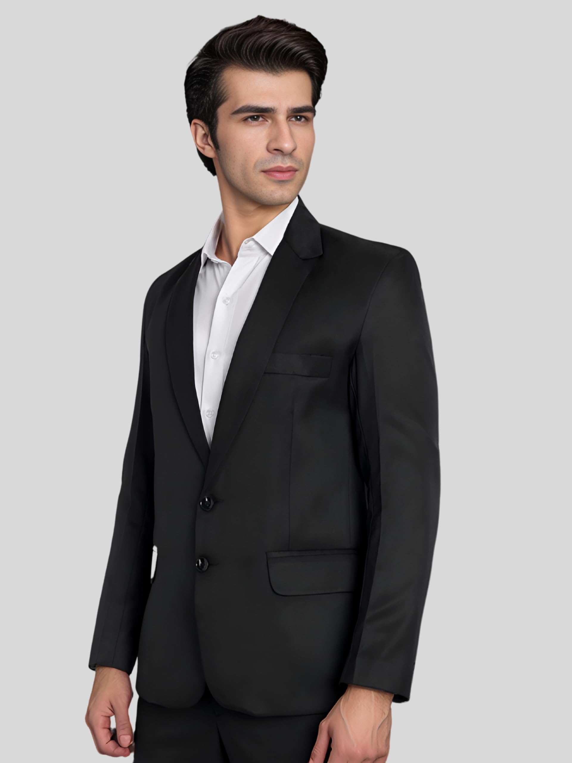 YSYB Dezines Men Blazer Versatile Blazer for Men Ideal for All Purpose be it Formal, Causal, Festival, Party and Wedding. Color Black, Size 40. - Image 6