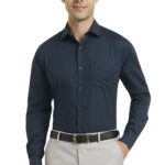 Allen Solly Men's Slim Fit Shirt (ASSFQSPPI08829_Navy