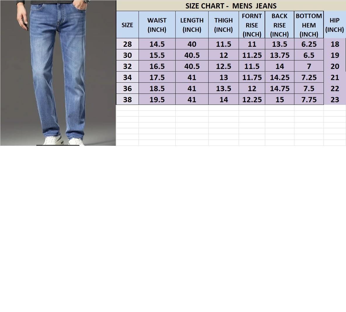 Jeans for Men || Men Jeans || Stylish Jeans for Men || Men Jeans Regular fit (Q-01-03) (in, Numeric, 34, Blue) - Image 2