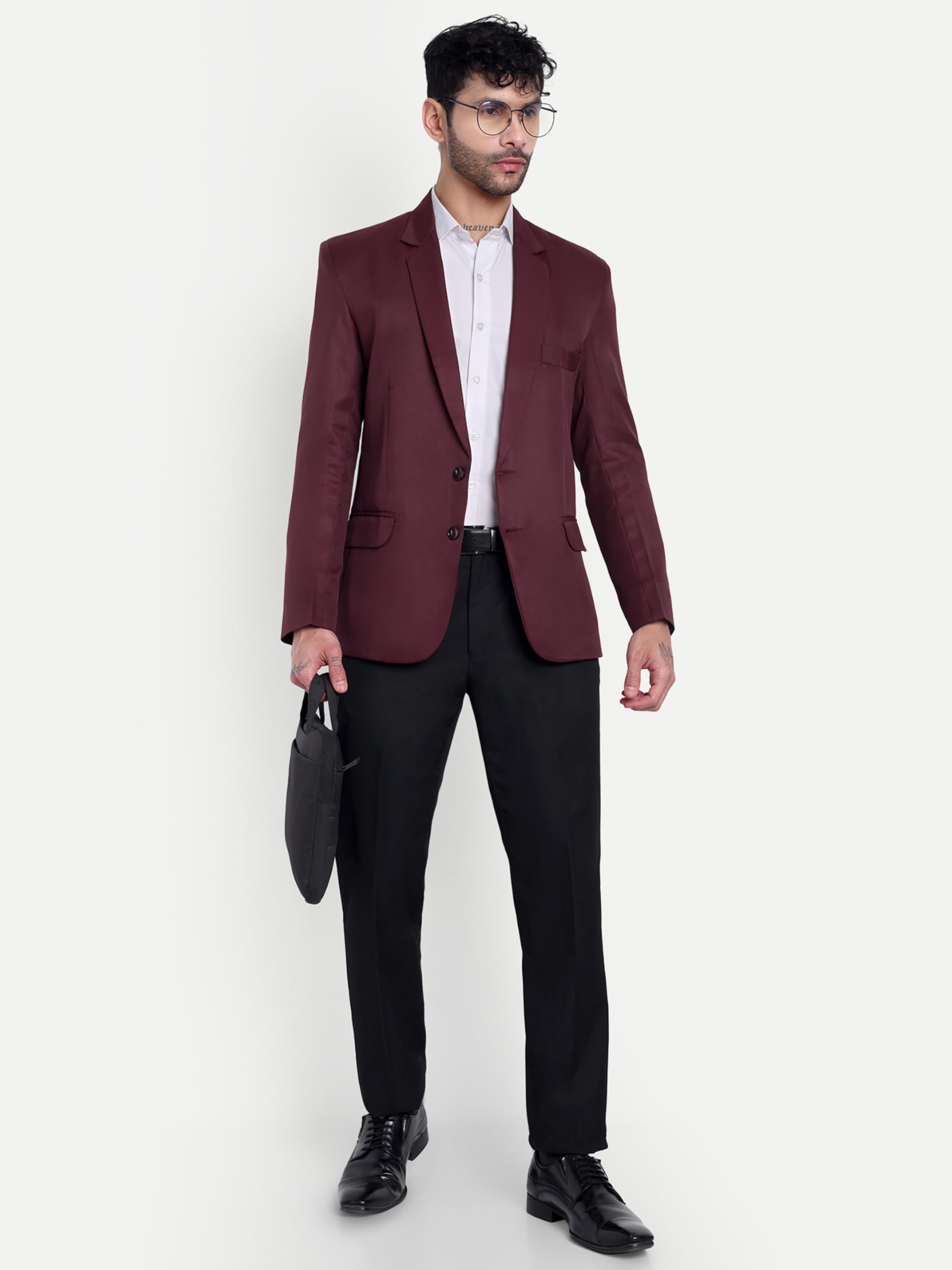 YSYB Dezines Men's Blazer: Versatile Blazer for Men Ideal for All Purpose Causal, Formal, Festival, Party and Wedding. (in, Numeric, 40, Regular, Maroon) - Image 4