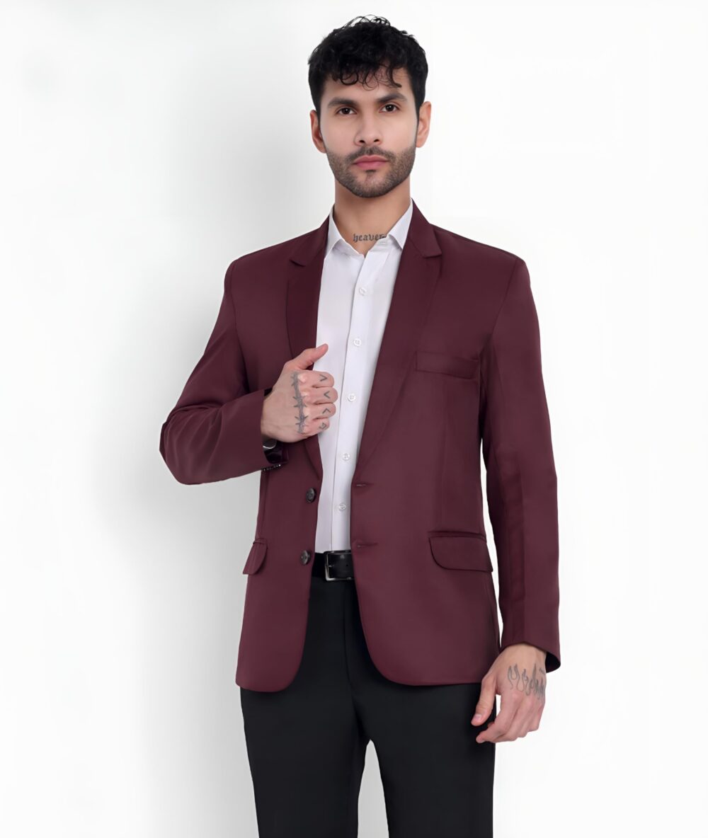 YSYB Dezines Men's Blazer: Versatile Blazer for Men Ideal for All Purpose Causal, Formal, Festival, Party and Wedding. (in, Numeric, 40, Regular, Maroon) - Image 7