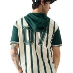 The Souled Store Official Harry Potter: Slytherin Rugby Set Hooded T-Shirts White