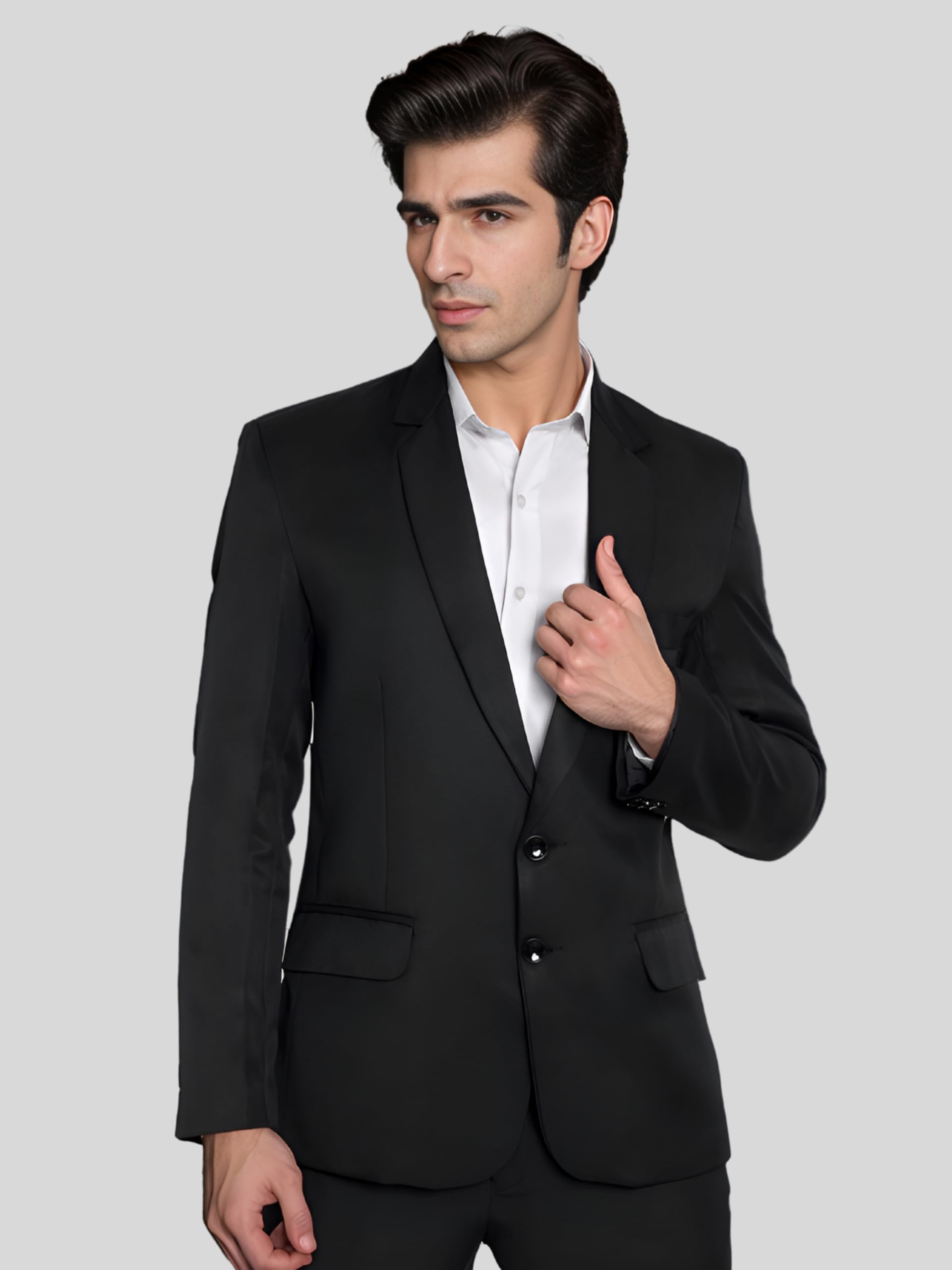 YSYB Dezines Men Blazer Versatile Blazer for Men Ideal for All Purpose be it Formal, Causal, Festival, Party and Wedding. Color Black, Size 40. - Image 8