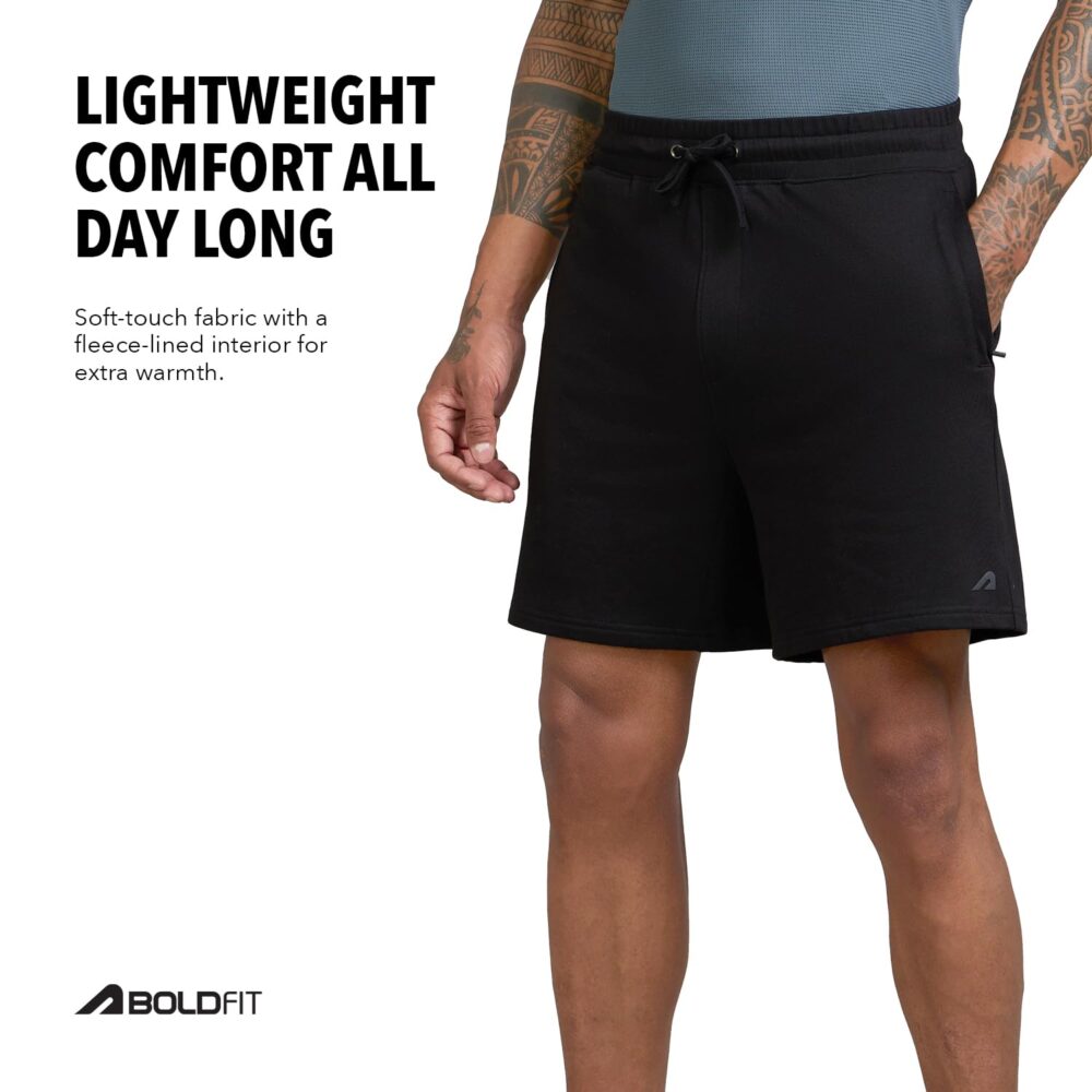 Boldfit Men's Shorts (BFTBM7013TShortsBlackXL_Black - Image 4