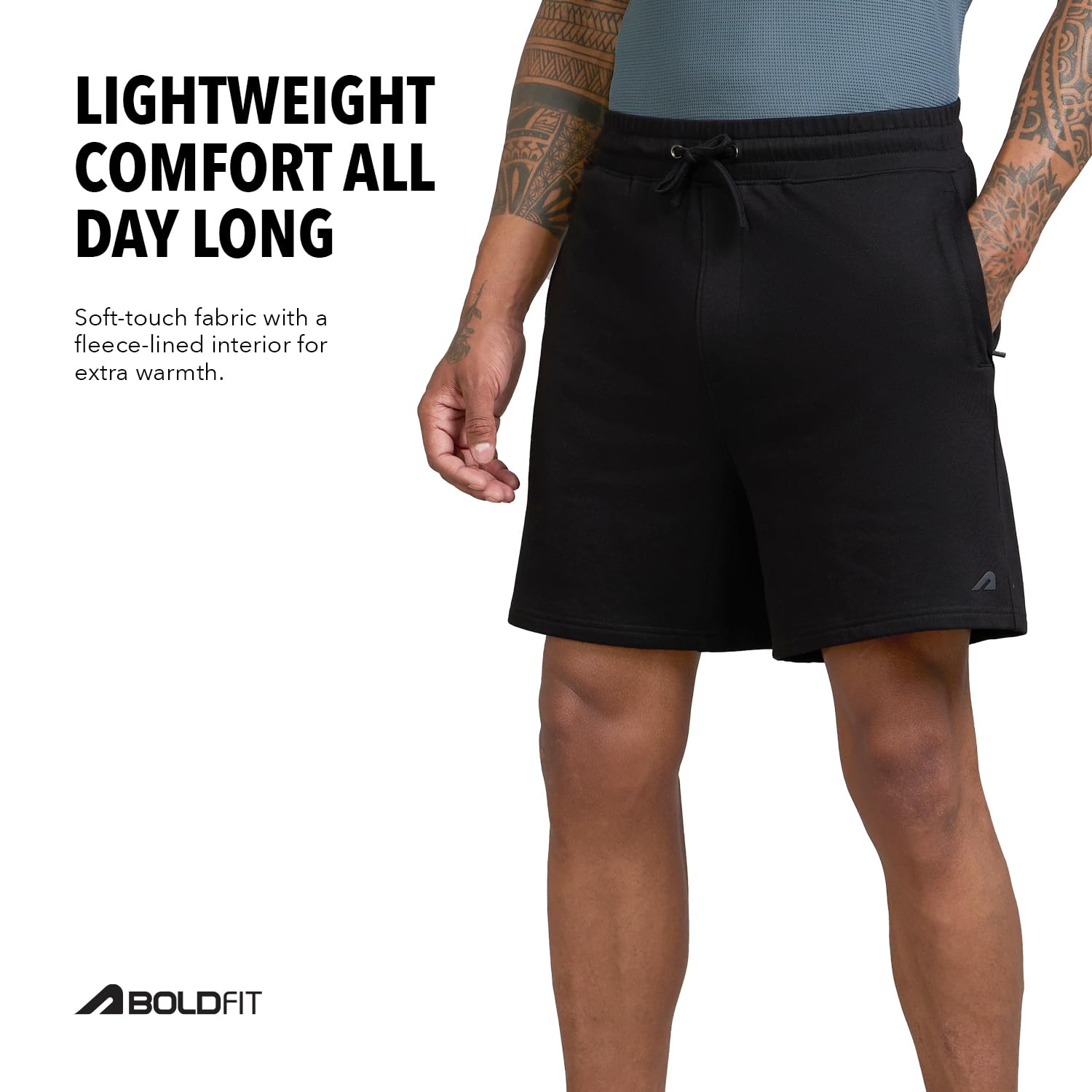 Boldfit Men's Shorts (BFTBM7013TShortsBlackXL_Black - Image 4