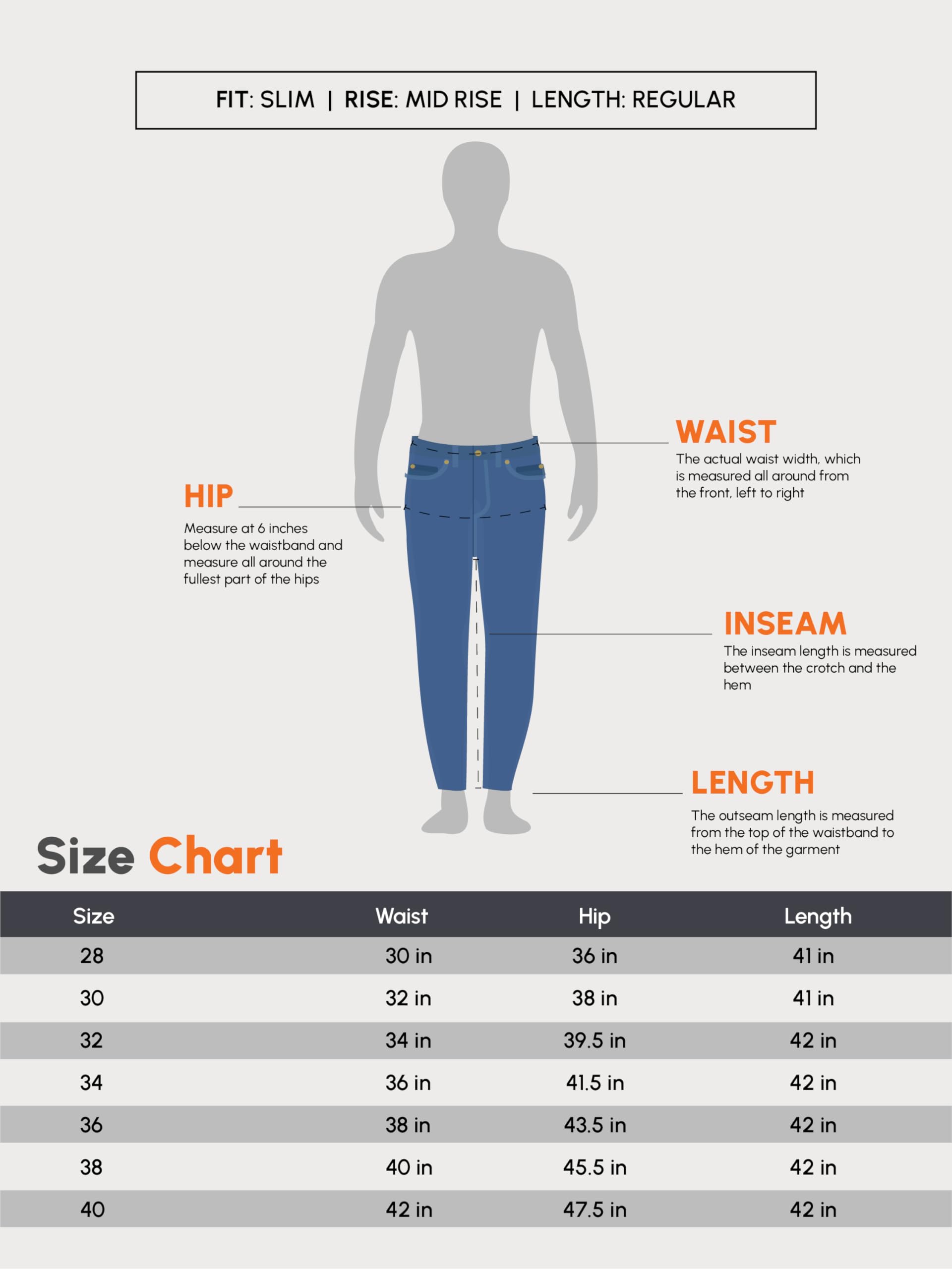 Urbano Fashion Men's Grey Slim Fit Washed Jeans Stretchable (epsrustsprcrs-mgrey-32) - Image 2