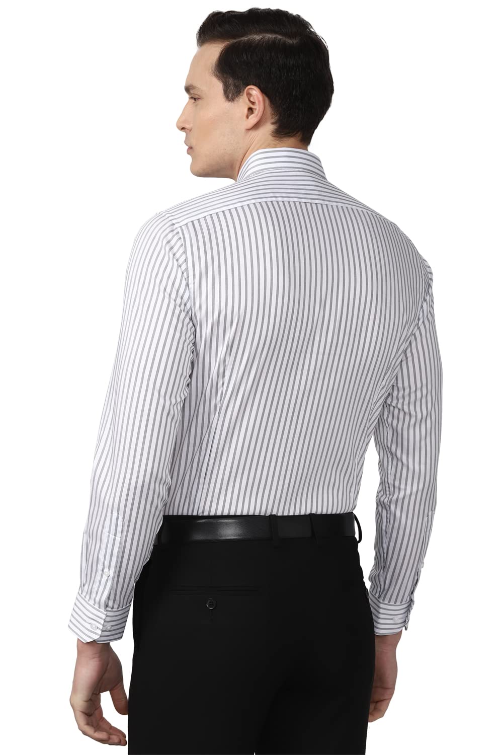 Van Heusen Men's Cotton Slim Fit Shirt (Vhsfrslbh85213_White 42) - Image 4