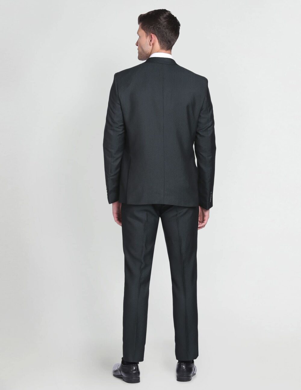 Arrow Men's Cotton Single Breasted Suits (ARAFSU5570_Green - Image 4