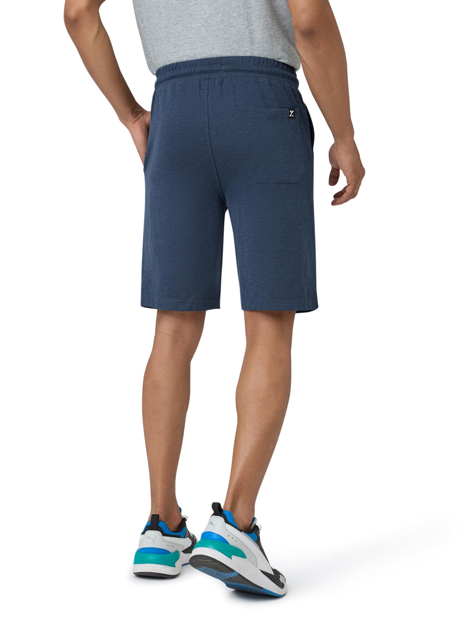 XYXX Men Cotton Rich Shorts, Regular Fit, Solid, Pack of 1, XYSHT10L, Midnight Blue, L - Image 7