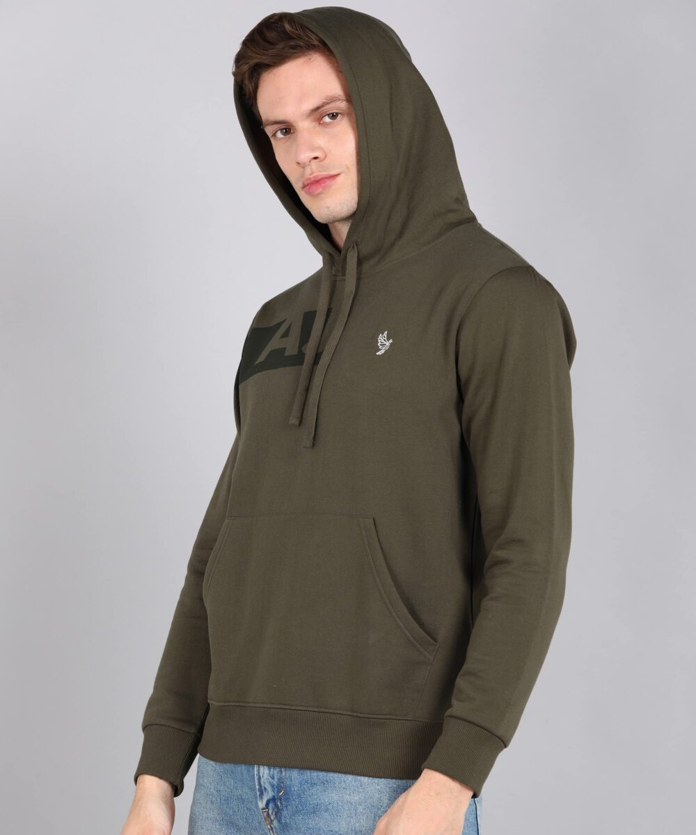 Alan Jones Clothing Men's Cotton Hoodies Sweatshirt (Olive_Small, Regular) - Image 6