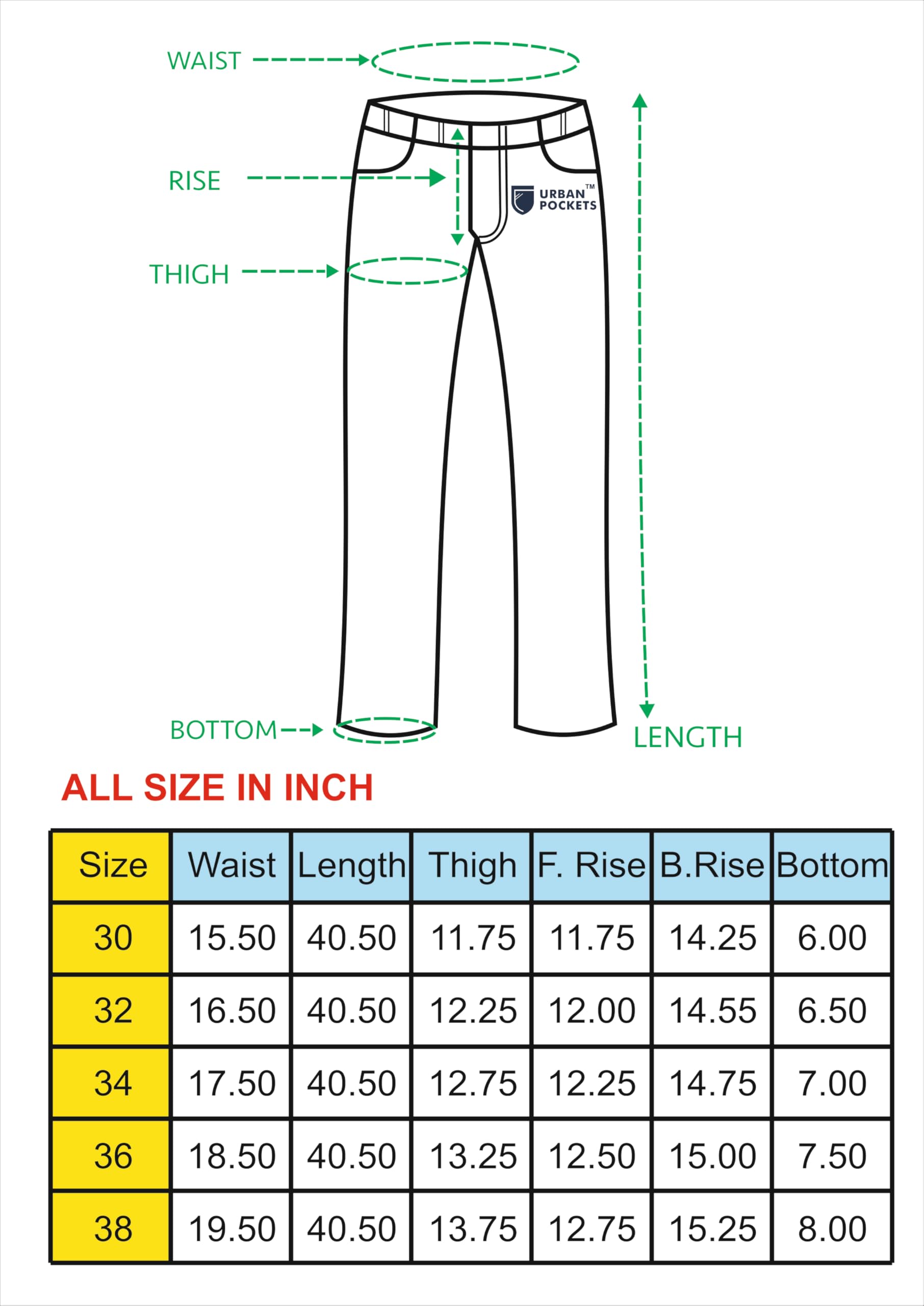 URBAN POCKETS Jeans for Men || Cargo Jeans (Comfort-Tarry-Blue-U07-30) - Image 5