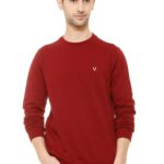 Allen Solly Men's Sweatshirt (ASSTORGPM88973XL_Maroon 19-1726 TCX)