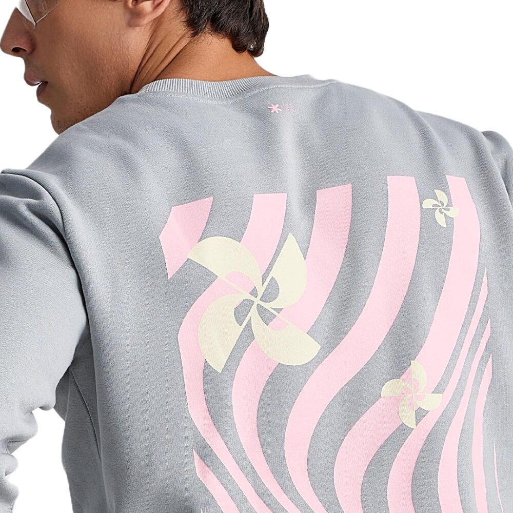 LUDIC WillMill Collection ‘Evoke S’ - 100% French Terry Cotton 320GSM Comfortable, Fleece Lined, Relaxed Fit Sweatshirt for Men - Winter Essential Grey - Image 3