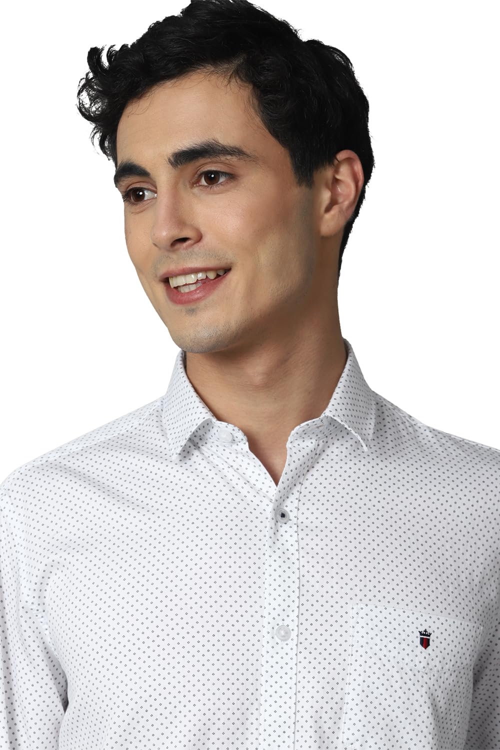 Louis Philippe Men's Cotton Slim Fit Shirt (Lysfcslbx01066_White,40 - Image 3