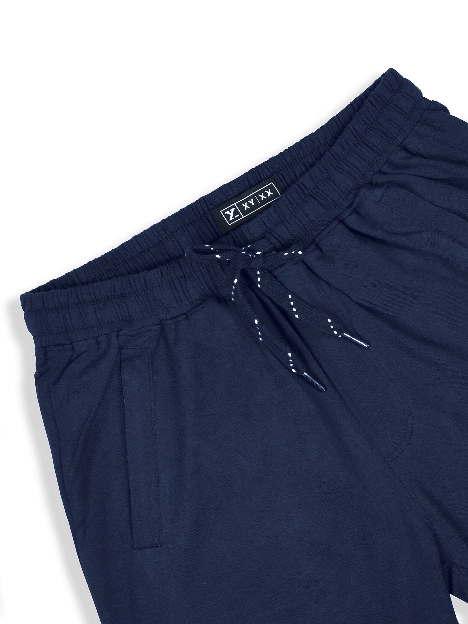 XYXX Men Cotton Rich Shorts, Regular Fit, Solid, Pack of 1, XYSHT03XL, Estate Blue, XL - Image 2