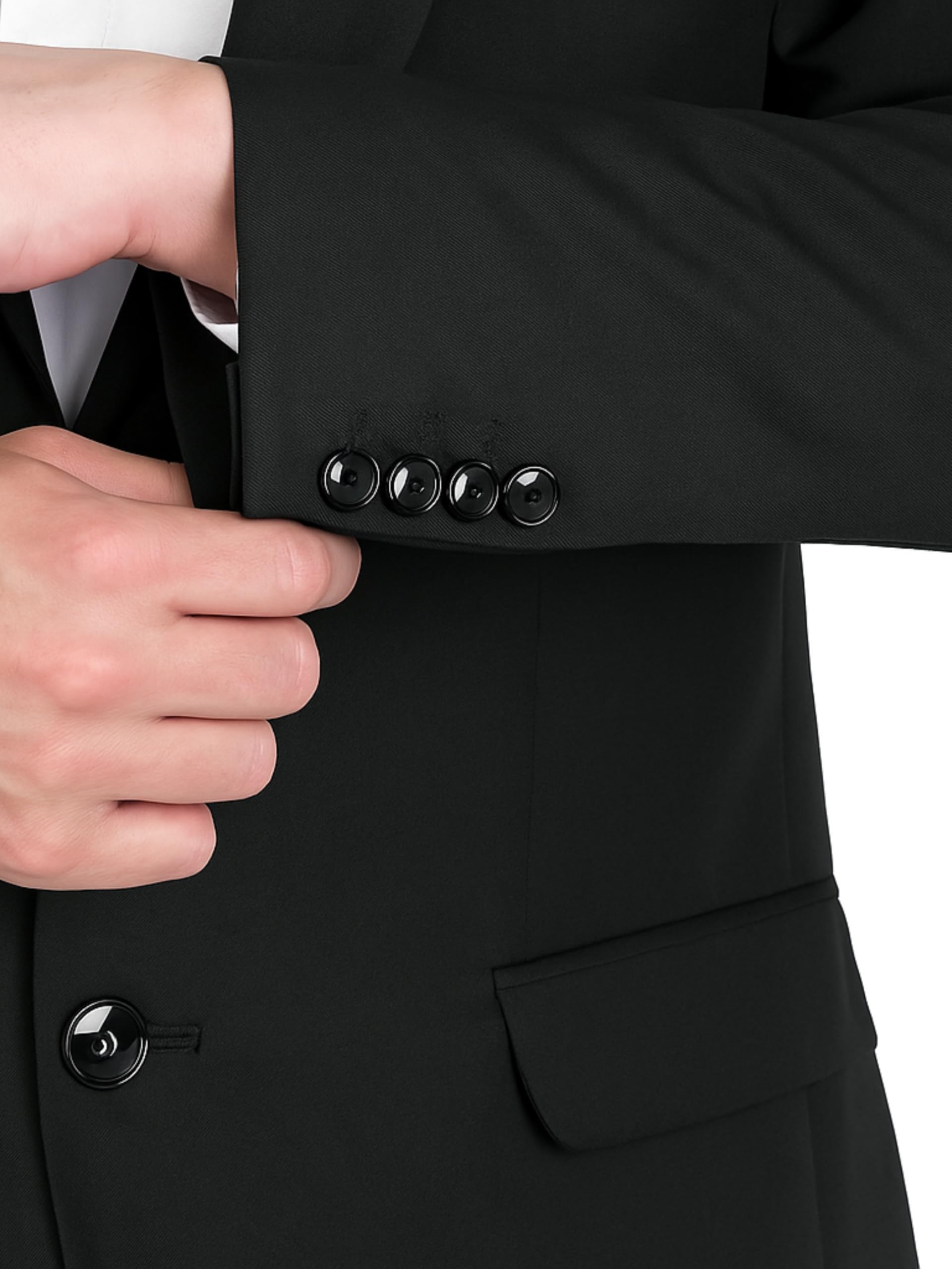 YSYB Dezines Men Blazer Versatile Blazer for Men Ideal for All Purpose be it Formal, Causal, Festival, Party and Wedding. Color Black, Size 40. - Image 4