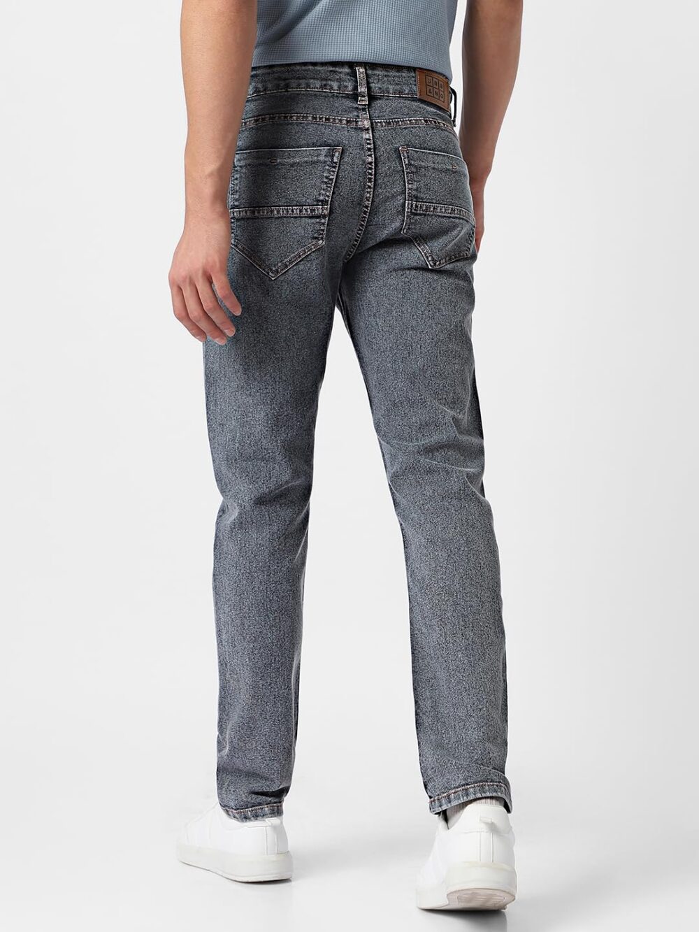 Urbano Fashion Men's Grey Regular Fit Washed Jeans Stretchable (avtowlreg-mgrey-32) - Image 4